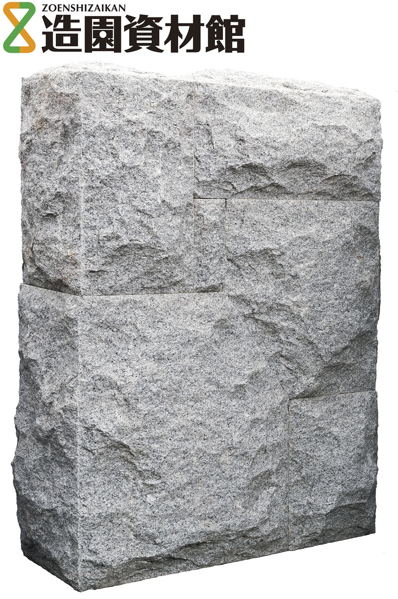 御影組門柱 白 | 造園資材館