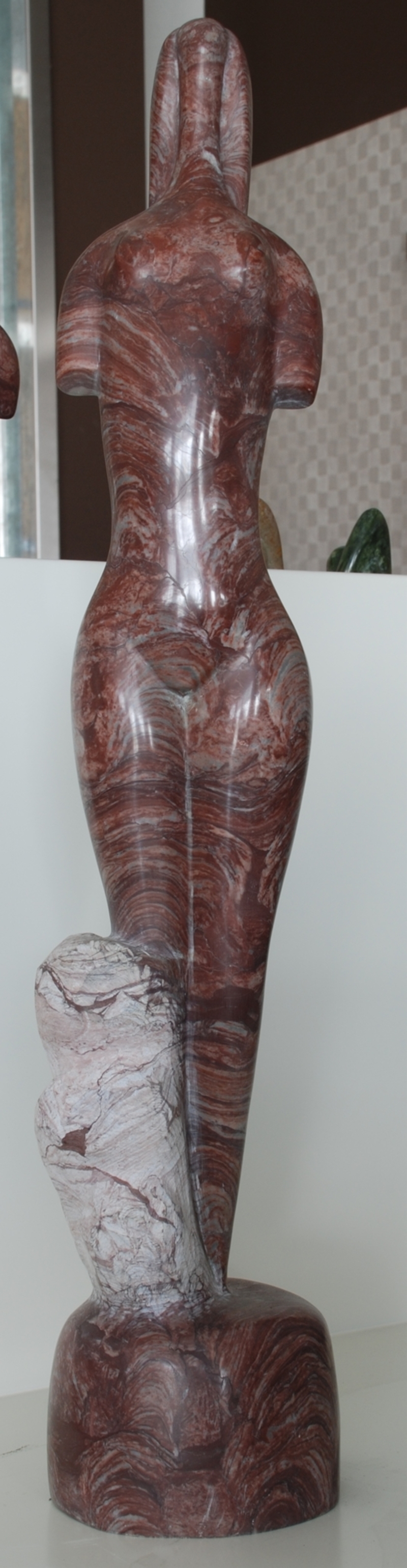 大理石 オブジェ ワインレッド | 造園資材館