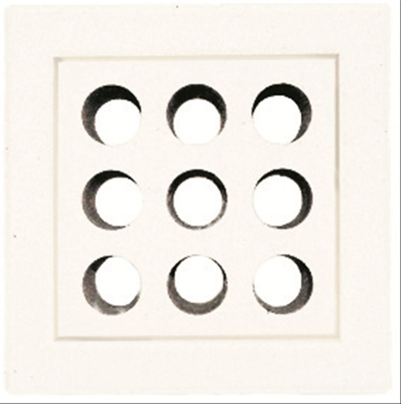 デザインブリック ナインホール ホワイト | 造園資材館